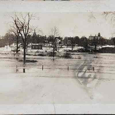Bird's Eye View of Lansing from South RPPC
