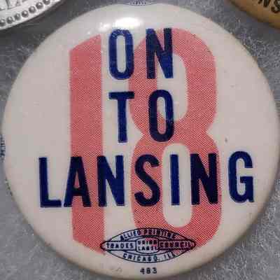 18 on to Lansing Button