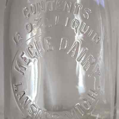 Kegle Dairy Embossed 12 oz. Jar