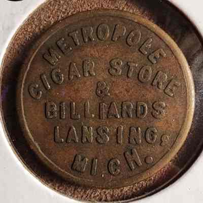 Metropole Cigar Store & Billiards 10-Cent Token