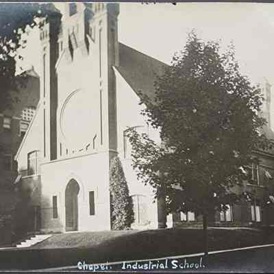 Chapel, Industrial School, Lansing RPPC
