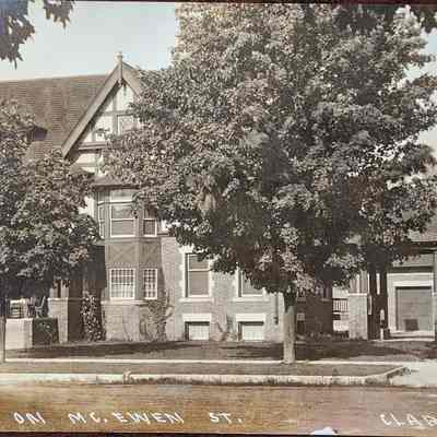 Home on McEwen St., Clare, Mich. RPPC