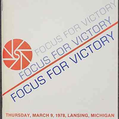 Focus for Victory 1978 Michigan Republican Party Booklet