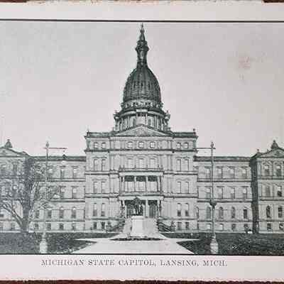 Michigan State Capitol, Lansing, Mich. Postcard