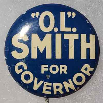 O.L. Smith for Governor Button