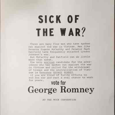 George Romney for President Flier