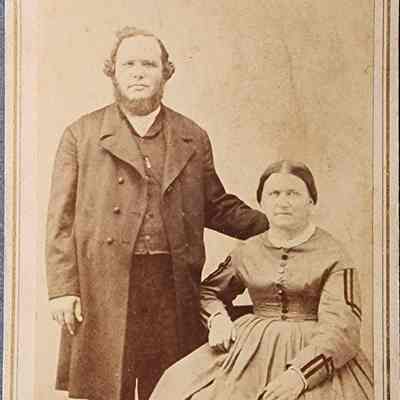 Portrait of a Couple CDV by Hall