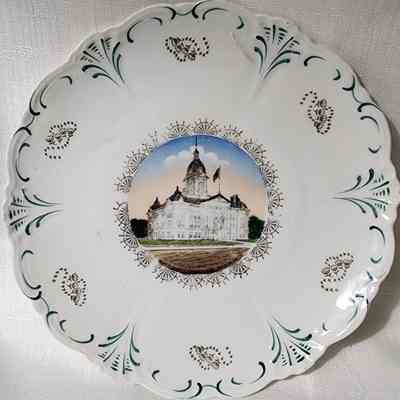 Ingham County Court House Porcelain Souvenir Plate