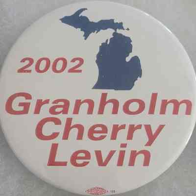 Granholm-Cherry-Levin Coattail Button
