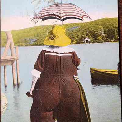 The Girl I Left Behind at Lansing Postcard