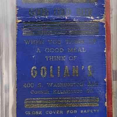Golian's, Lansing, Matchbook
