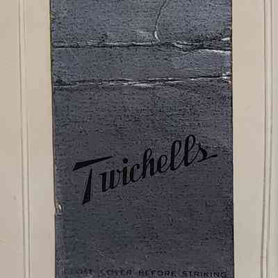 Twichell's Cleaners and Tailors Matchbook