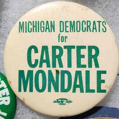 Michigan Democrats for Carter-Mondale Button