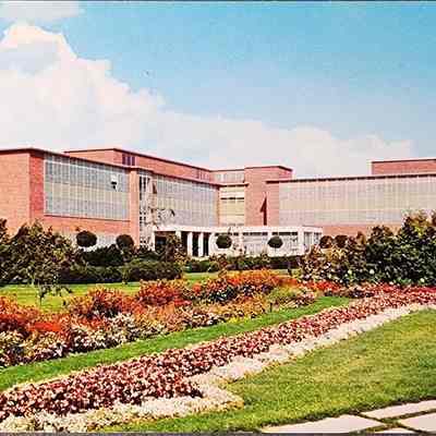 Horticultural Gardens and Student Services Building Postcard