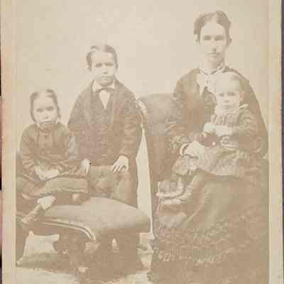 Portrait of a Family CDV by Broadwell & Wood