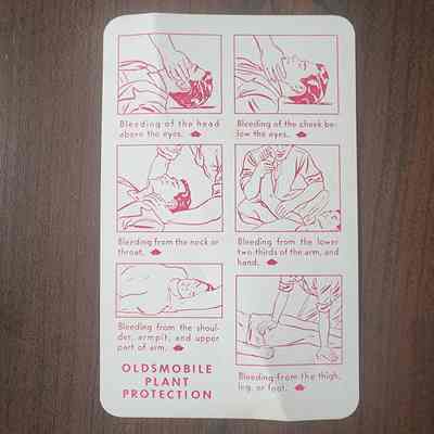 Oldsmobile Plant Protection Card