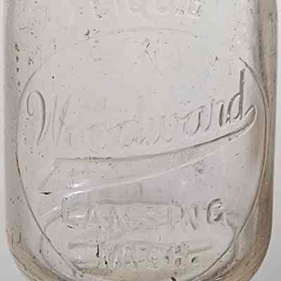 Woodward Dairy Embossed Pint Bottle