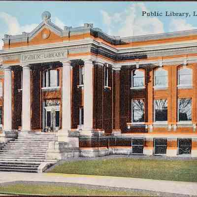 Public Library, Lansing, Mich. Postcard