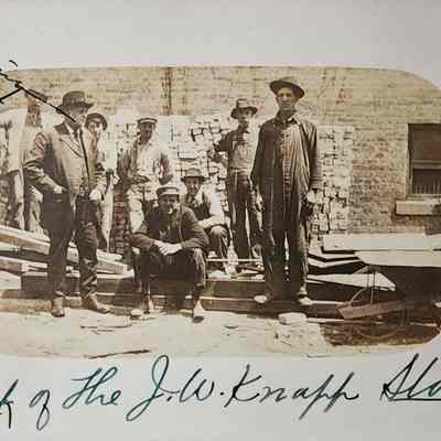 Back of the J.W. Knapp Store RPPC