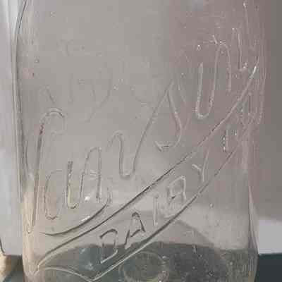 Lansing Dairy Co. Embossed Quart Bottle