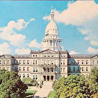 The State Capitol Building, Lansing, Michigan, Postcard