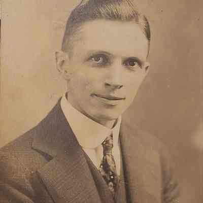 Portrait of a Man RPPC by Newman