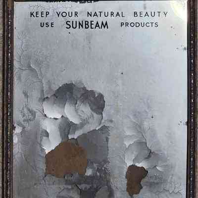 Lansing Dairy Co. Sunbeam Mercury Glass Mirror