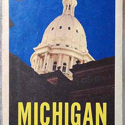 Michigan 1957 Highway Map