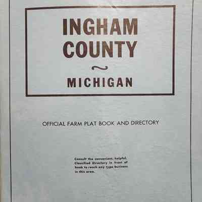 Ingham County Michigan Plat Map, c. 1960s