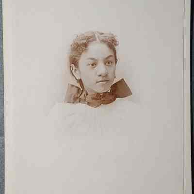 Portrait of a Girl Cabinet Card by Sharpsteen