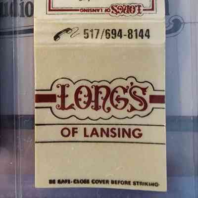 Long's of Lansing, Lansing, Michigan, Matchbook