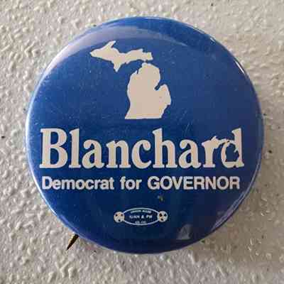 Blanchard Democrat for Governor Button