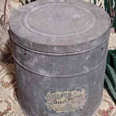 Crystal Glass Butter Package Pail