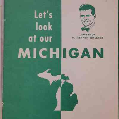 Let's Look at Our Michigan, Williams, Booklet, 1953