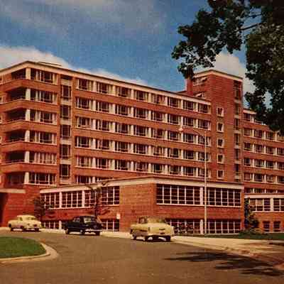Kellogg Center for Continuing Education, Michigan State College, East Lansing, Michigan, Postcard
