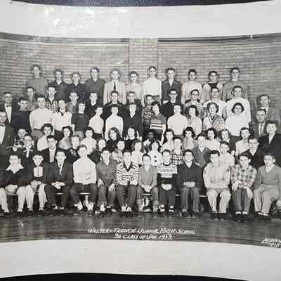 Walter French Ninth Grade Class, 1953, Photo by Leavenworth