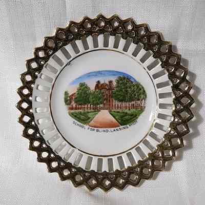 School for the Blind Porcelain Souvenir Plate
