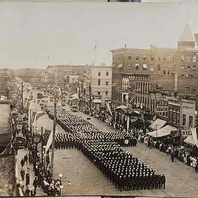 Knight's Templar Parade, Lansing RPPC