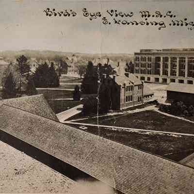 Bird's Eye View, M.A.C., East Lansing, Mich., Postcard