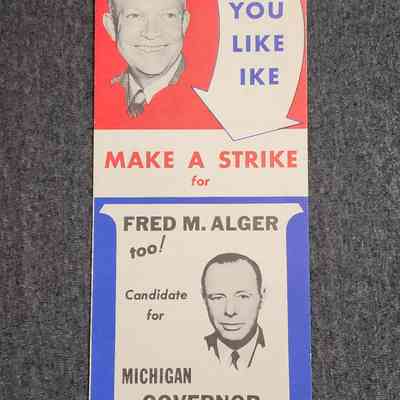 Eisenhower-Alger Coattail Pamphlet, c. 1956