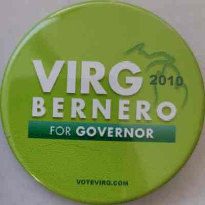 Bernero for Governor Button