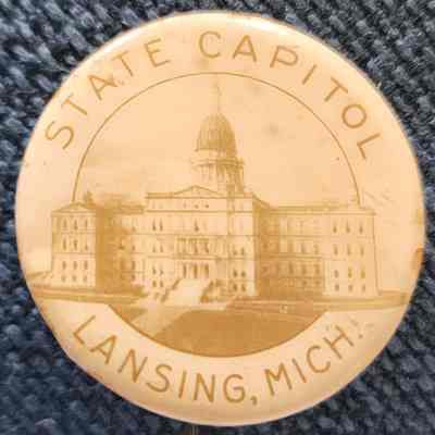 State Capitol, Lansing, Mich. Button