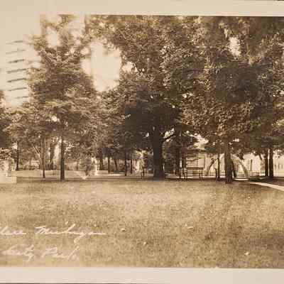 Clare Michigan City Park RPPC