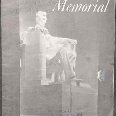 Lincoln Memorial Pamphlet from Griffiths Office