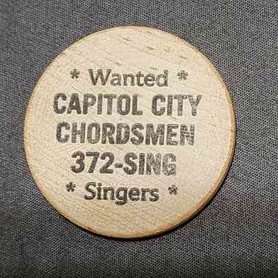 Capitol City Chordsmen Wooden Nickel