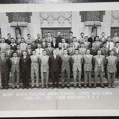 Michigan State College Short Course 1947 Fall Term Photo