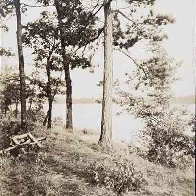 Eight Point Lake, Lake Station, Evart, Mich. RPPC