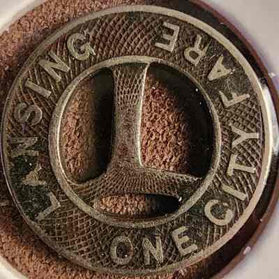 Lansing Electric Railway One City Fare Token