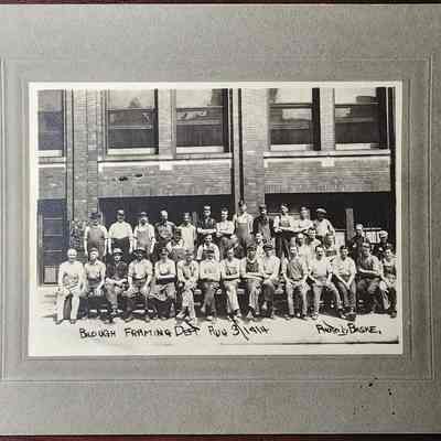 Blough Framing Dept. Card Photo by Baske