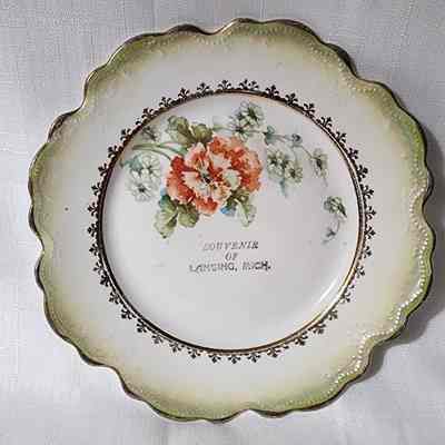 Lansing, Mich., Porcelain Souvenir Plate